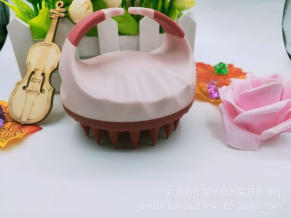 Factory Direct Sales Amazon Hot Sale Hand-held Silicone Shampoo Brush Massage Brush Shampoo Comb Bath Massage Tool - Image 3
