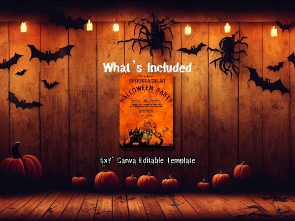 Halloween Party Invitation template