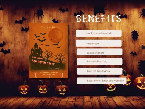 Printable Halloween Party Invitation