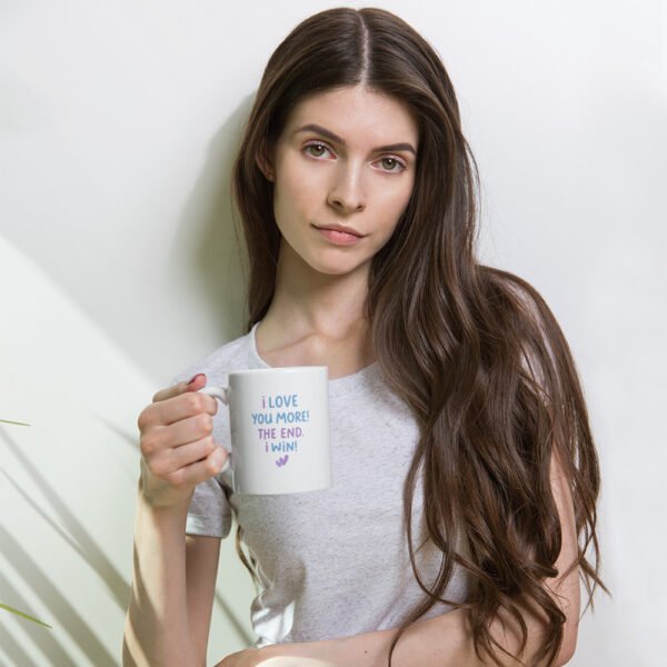 Funny Love Mug - I Love You More The End I Win | Cute Couple Coffee Cup | Anniversary, Valentine’s Day, Husband Wife Gift - Image 5